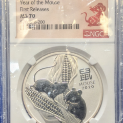 2020 Australia Year of the Mouse $1 Silver Coin First Releases NGC MS 70