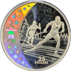 2009 Canada $25 Olympic Skiing Silver Coin