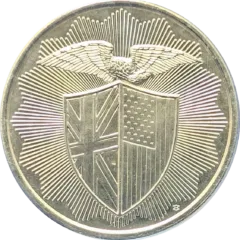 Royal Mint Refinery Eagle & Shield 1 Oz Silver Round