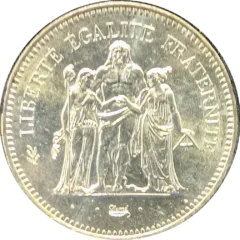 1978 France 50 Francs Silver Coin
