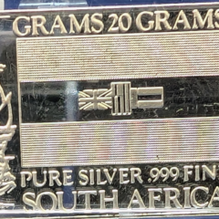 The Silver Mint South Africa 20 Gram Silver Bar .999 fine