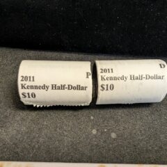 2011 P + D Kennedy Half Dollar 2 Roll Set
