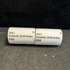 2013 P + D Kennedy Half Dollar 2 Roll Set