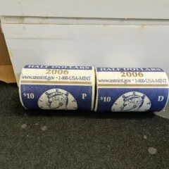 2006 P + D Kennedy Half Dollar 2 Roll Set