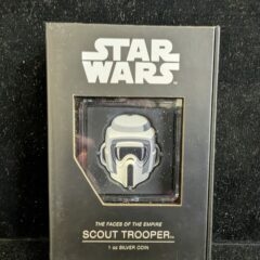 2021 Niue $2 Star Wars “The Faces of the Empire” Scout Trooper 1 Oz Silver Coin