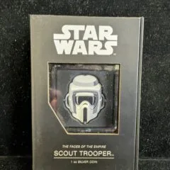 2021 Niue $2 Star Wars “The Faces of the Empire” Scout Trooper 1 Oz Silver Coin