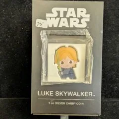 2023 Niue $2 Star Wars Chibi Luke Skywalker 1 Oz Silver Coin
