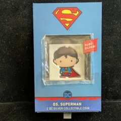 2020 Niue $2 DC Chibi Superman 1 Oz Silver Coin