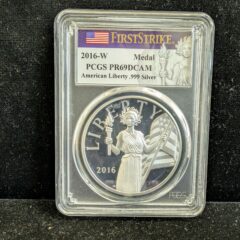 2016 W American Liberty Medal Silver Proof PCGS PR69DCAM First Strike