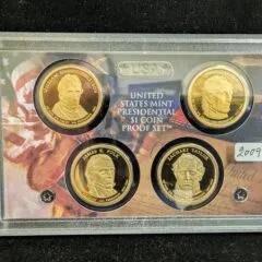 2009 U.S Presidential Dollars 4 Coin Proof Set