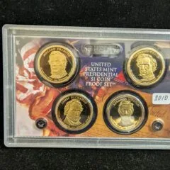 2010 U.S Presidential Dollars 4 Coin Proof Set