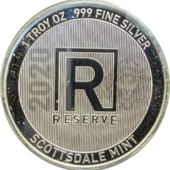 2020 Scottsdale Mint Reserve 1 Oz .999 Fine Silver Coin