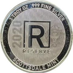 2020 Scottsdale Mint Reserve 1 Oz .999 Fine Silver Coin