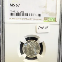 1945 S Mercury Dime NGC MS 67