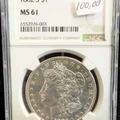 1882 S Morgan Dollar NGC MS 61