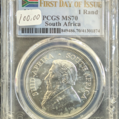 2021 South Africa 1 Rand Kruggerrand PCGS MS 70