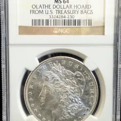 1881 S Morgan Dollar NGC MS 64 Olathe Dollar Hoard From U.S. Treasury Bags