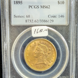 1895 U.S. Liberty Head $10 Gold PCGS MS 62