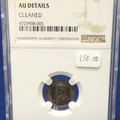 1915 Canada 5 Cent NGC AU Details Cleaned