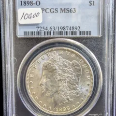 1898 O Morgan Dollar PCGS MS 63
