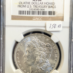 1883 O Morgan Dollar NGC MS 64 Olathe Dollar Hoard from U.S. Treasury Bags