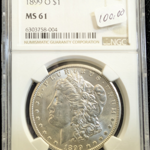 1899 O Morgan Dollar NGC MS 61