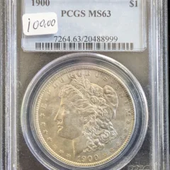 1900 Morgan Dollar PCGS MS 63