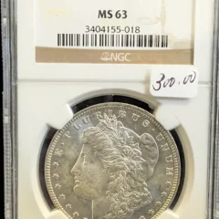 1887 O Morgan Dollar NGC MS 63