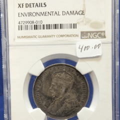 1912 Canada 50 Cent NGC XF Details Env. Damage