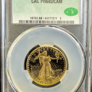 1993 P U.S. $25 Gold Eagle CAC PR 68 DCAM