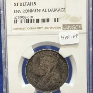 1912 Canada 50 Cent NGC XF Details Env. Damage