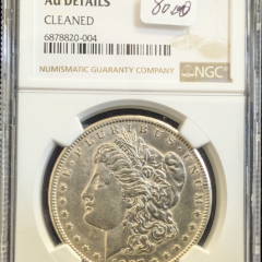 1897 S Morgan Dollar NGC AU Details Cleaned