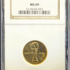 1994 W U.S. $5 Gold World Cup NGC MS 69