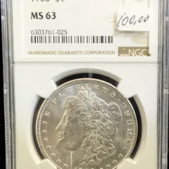 1900 Morgan Dollar NGC MS 63