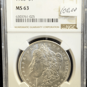 1900 Morgan Dollar NGC MS 63