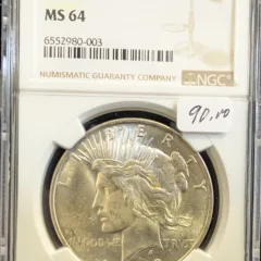 1923 Peace Dollar NGC MS 64