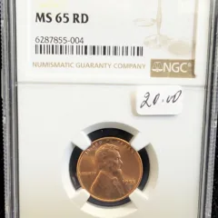 1955 Wheat Penny NGC MS 65 Rd