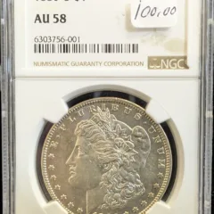 1880 O Morgan Dollar NGC AU 58