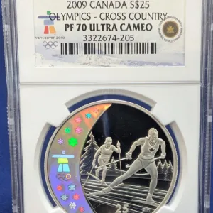 2009 Canada S$25 Olympics Cross Country NGC PF 70 Ultra Cameo