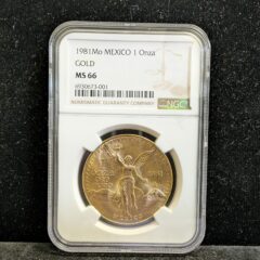 1981 Mo Mexico Gold 1 Onza NGC MS 66