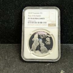 2023 P Australia $1 Silver Year of the Rabbit NGC PF 70 Ultra Cameo