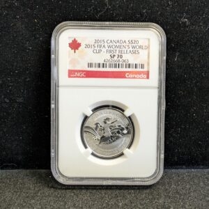 2015 Canada $20 FIFA Women’s World Cup NGC SP 70 Silver Coin 1/4 Oz